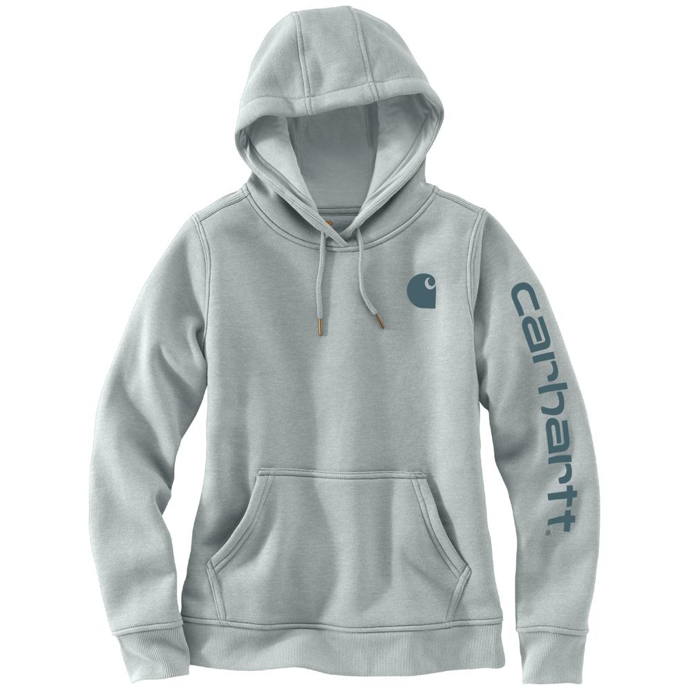 Carhartt 102791 Women's Clarksburg Graphic Sleeve Logo Hooded Sweatshirt