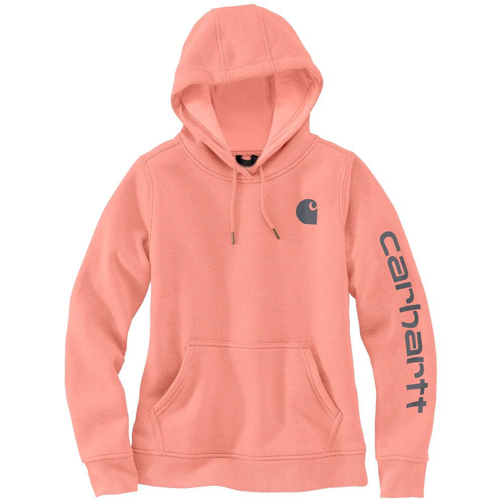 Carhartt 102791 Women's Relaxed Fit Midweight Logo Sleeve Graphic Hoodie