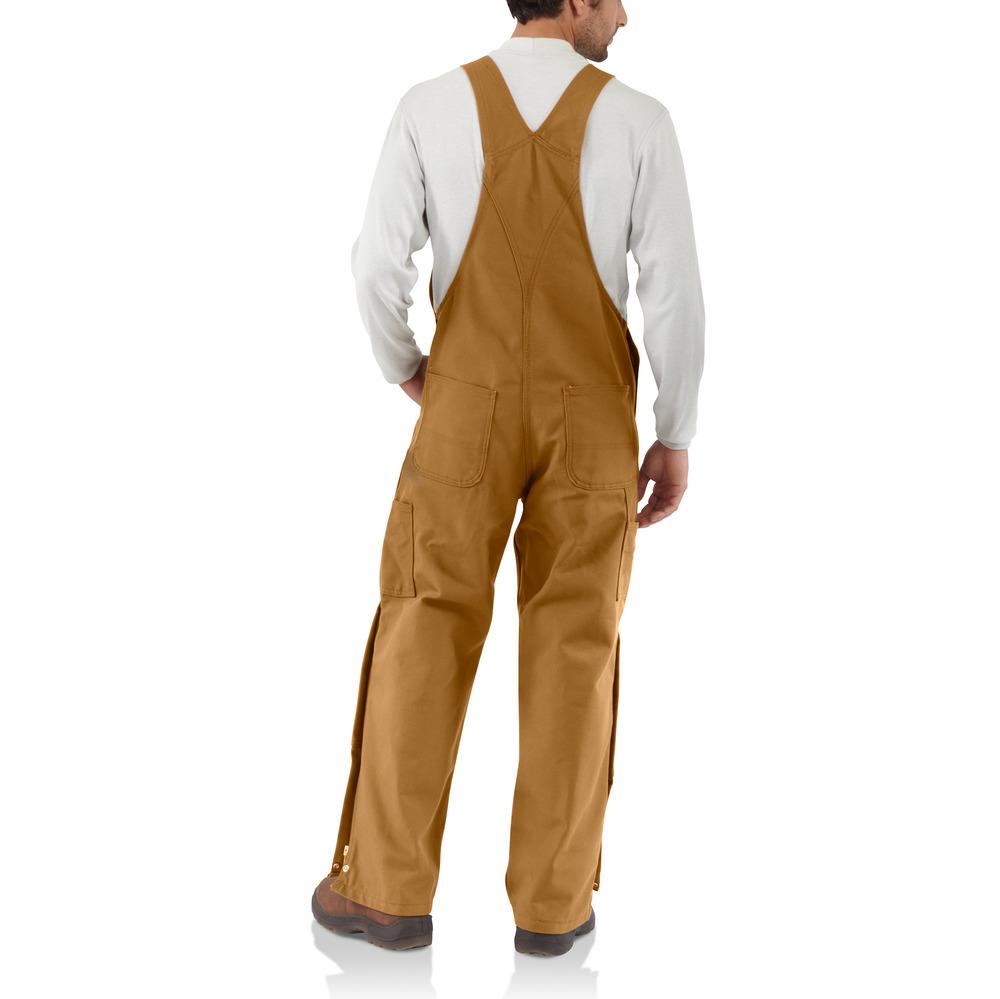 101627 Flame Resistant Unlined Duck Bib Overall By Carhartt